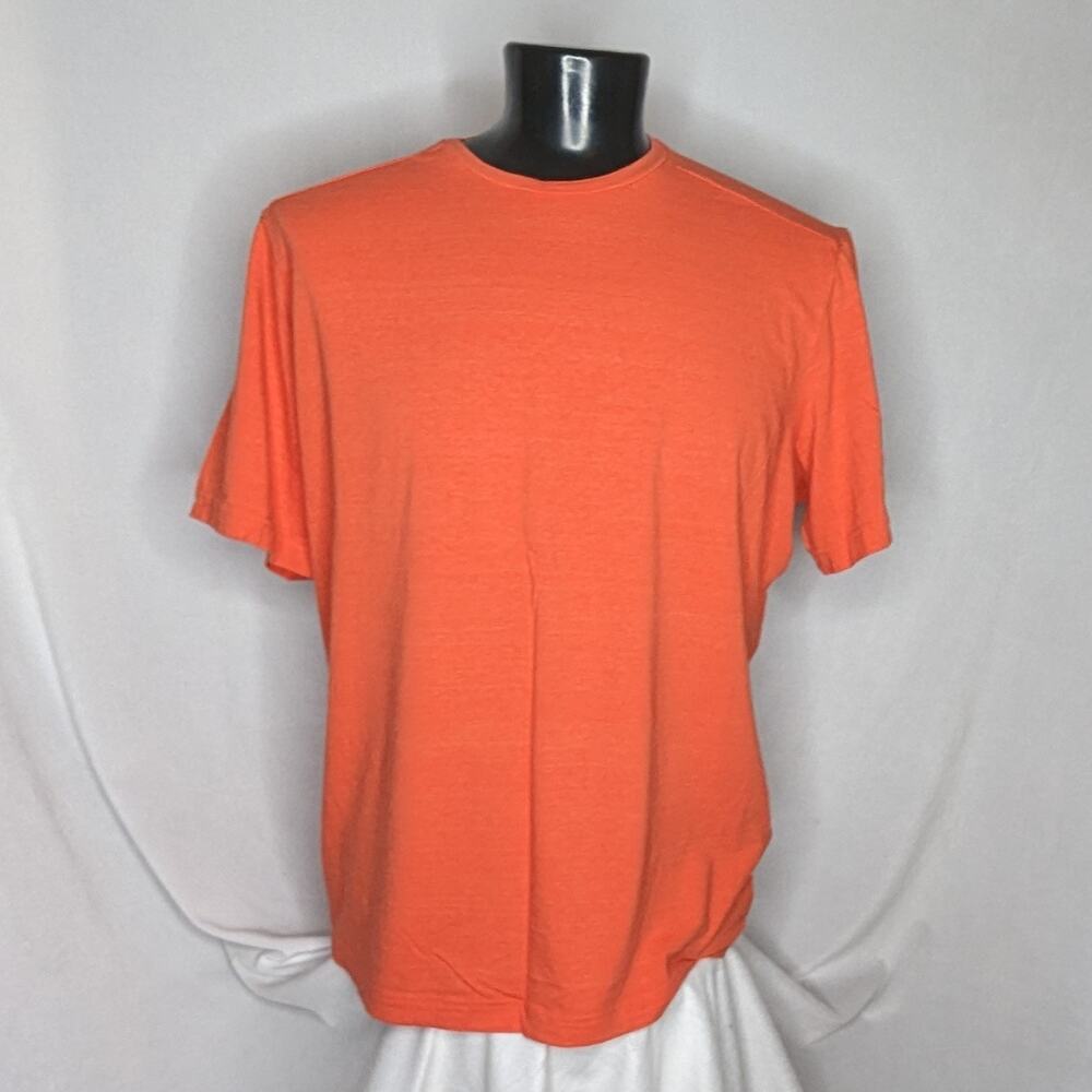 Athletic Works Men's Classic T-shirt 2XL Orange Cotton Shirt